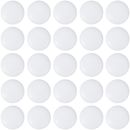 30шт. 1-отверстие пуговицы из искусственной кожи с ножкой, с алюминиевой фурнитурой, плоско-круглые