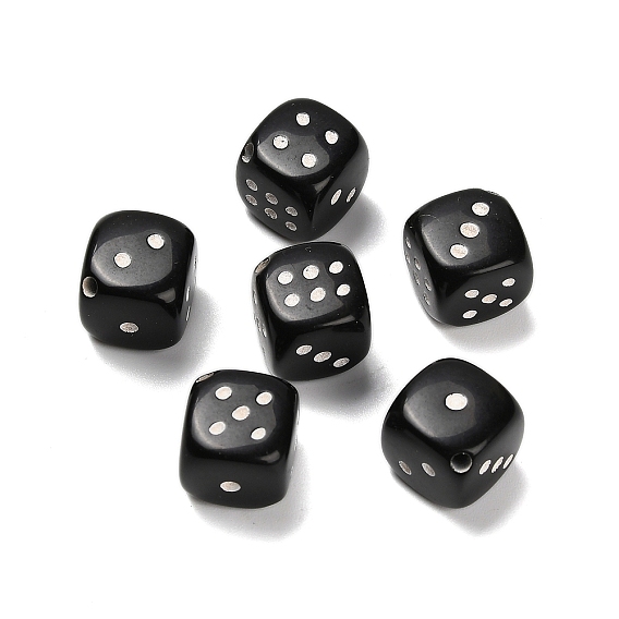 Непрозрачные акриловые бусины, игральная кость
