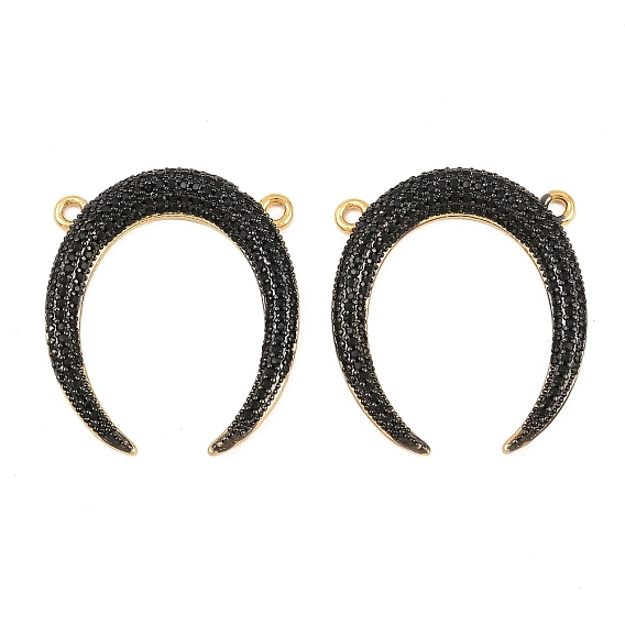 Латунные микро проложить кубического циркония подвески, рога прелести, долговечный, стойки покрытие, без свинца и без кадмия