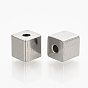 304 Stainless Steel Beads, Cube