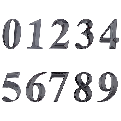 Plastic & PVC Number Sign Labels