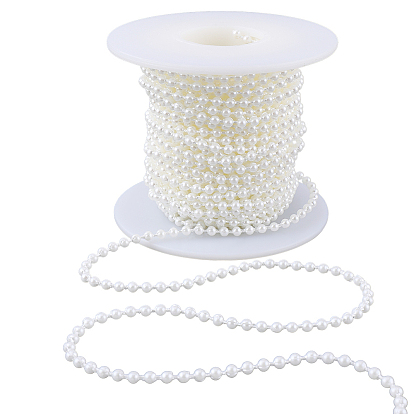 1 сумка из АБС-пластика с жемчужными шариками, с катушкой