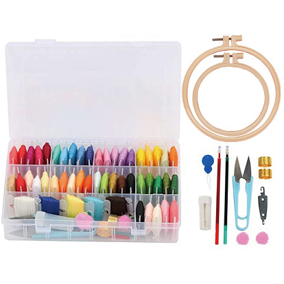 96 Colors Embroidery Floss Organizer Storage Box Friendship Bracelet