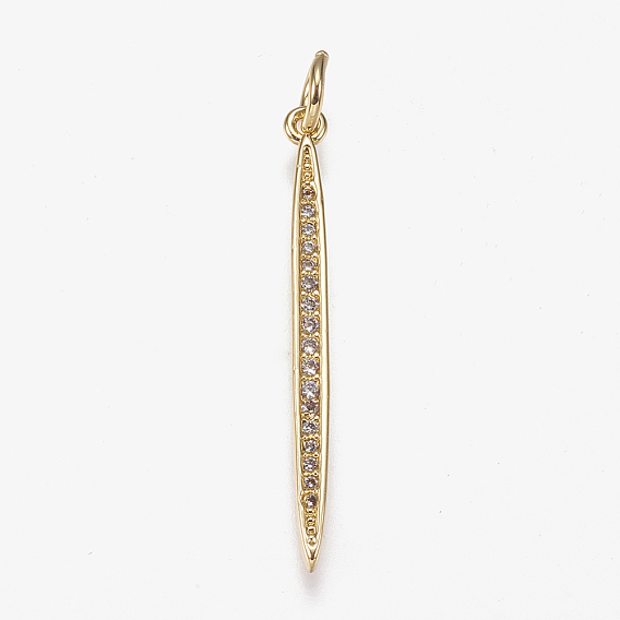 Латунные микро проложить кубического циркония подвески