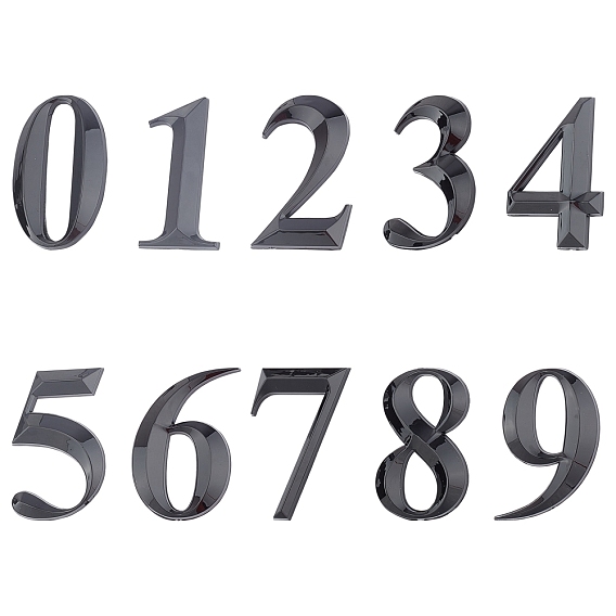 Plastic & PVC Number Sign Labels
