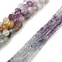 Природного флюорита бисер нитей, граненые, круглые