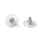 304 спинки серьги из нержавеющей стали, с пластиковыми накладками, ушные гайки