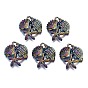 Alloy Pendants, Cadmium Free & Nickel Free & Lead Free, Shell Shape with Starfish