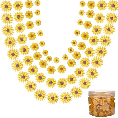 Flatback Hair & Costume Accessories Ornaments Resin Flower Daisy Cabochons