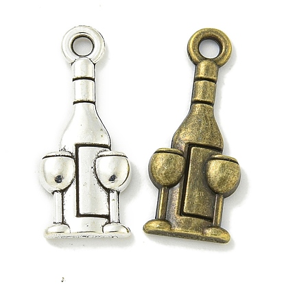 Сплавочные подвески тибетского стиля, без свинца и без кадмия, формы бокалов для вина