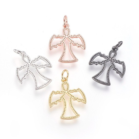 Латунные подвески, с целью перехода в кольце, ангел