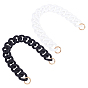 Acrylic Large Flat Chain Bag Strap, for Handbag Straps Replacement Accessories