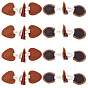 8Pcs 2 Styles Resin Button, Imitation Leather Horn Toggle Button, Sewing Accessories