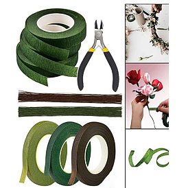 Floral Arrangement Kits, with Floral Tools, Jewelry Pliers, Adhesive Tapes, Floriculture Paper Wire