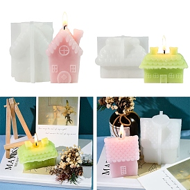 DIY House Food Grade Silicone Candle Molds, For Candle Making