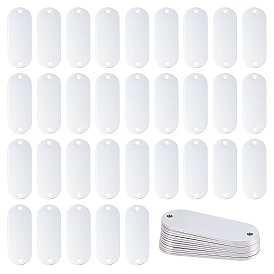 Aluminum Connector Charms, Oval Stamping Blank Tags