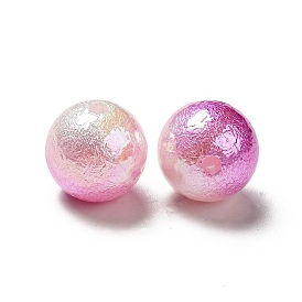 УФ-покрытие радужных бусинок из абс-пластика, текстурированная круглая