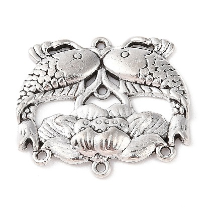 Сплав люстра компонента ссылки тибетском стиле, без кадмия и без свинца, рыба