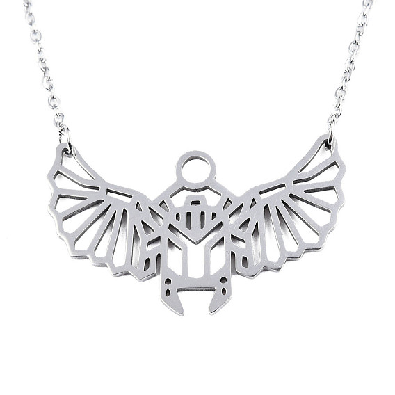 201 подвесные из нержавеющей стали ожерелья, с кабельными цепями, скарабей