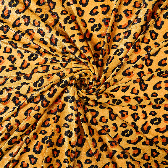 Tela de poliéster con estampado de leopardo, Ropa y Accesorios
