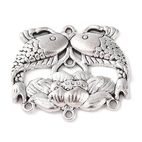 Сплав люстра компонента ссылки тибетском стиле, без кадмия и без свинца, рыба