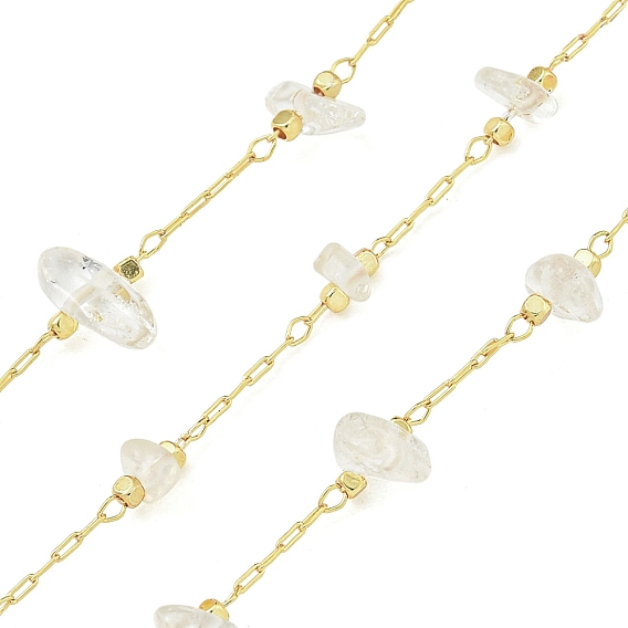 Латунные цепочки, без кадмия, без никеля и без свинца, с кристаллическим кварцем, с катушкой, пайки