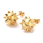 Ion Plating(IP) 304 Stainless Steel Stud Earrings for Women, Durian
