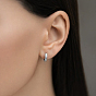 925 серьги из серебра из серебра, с четким кубического циркония