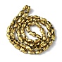 Electroplate Glass Beads Strands, Full Plated, Faceted, Fish