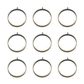 Сплав открытая задняя рамка большие подвески, для diy уф смолы, эпоксидная смола, Прессованные цветочные украшения, кольцо