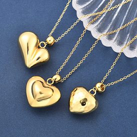 201 ожерелья из нержавеющей стали с подвеской в виде сердца для женщин