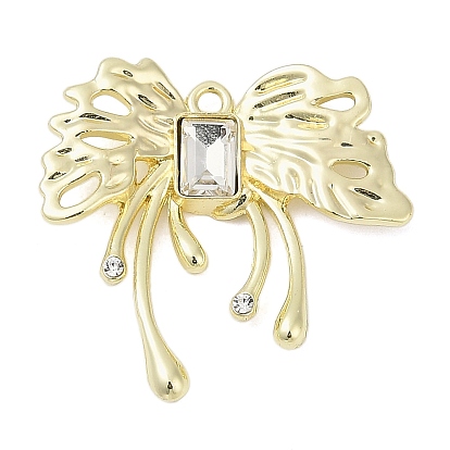 Сплава с стразами подвески, стойки покрытие, без кадмия, без никеля и без свинца, бантом