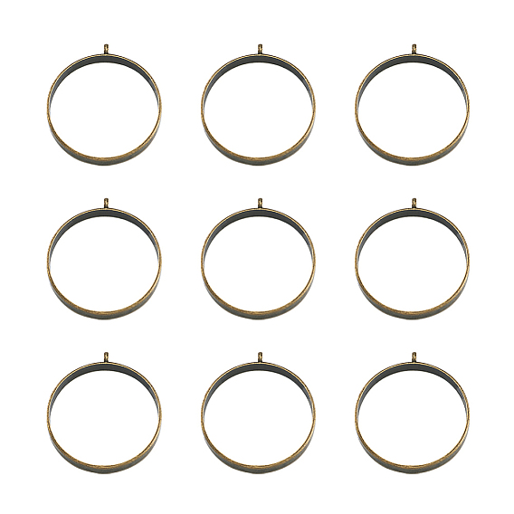 Сплав открытая задняя рамка большие подвески, для diy уф смолы, эпоксидная смола, Прессованные цветочные украшения, кольцо