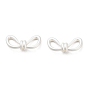 Matte Alloy Beads, Bowknot