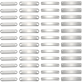 80 шт. 4 стили 201 звенья/соединители из нержавеющей стали, штамповка пустой метки, разнообразные, не тускнеет