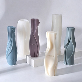 Abstract Vase Shape DIY Silicone Candle Molds, for Scented Candle Making