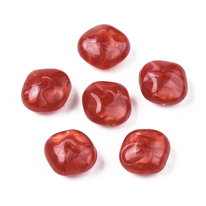Acryl-Perlen, Nachahmung Edelstein-Stil, ellipsenförmige