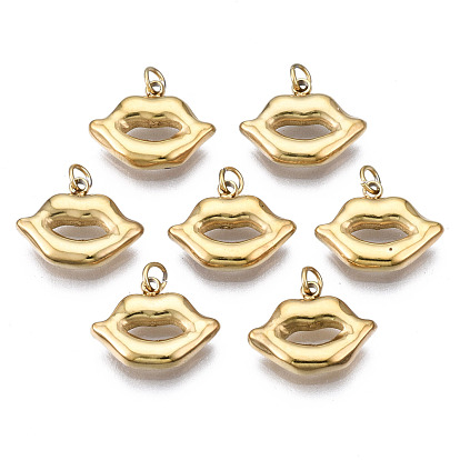 316 dijes quirúrgicos de acero inoxidable, con anillos de salto, labio
