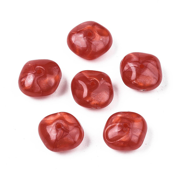 Acrylic Beads, Imitation Gemstone Style, Oval