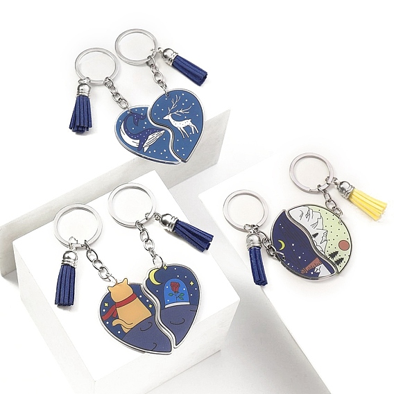 2 акриловые брелки для ключей, украшения для сумок и кошельков