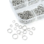 12 Styles 304 Stainless Steel Jump Rings Sets, Open Jump Rings, Round Ring