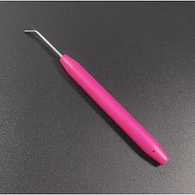 Plastic with Steel Crochet Hooks, DIY Knitting Loom Tools, for Socks Hat Blanket DIY Sewing Craft Knitting Accessories