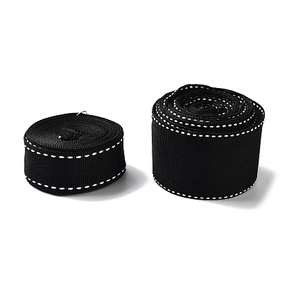 4.5 Yards Polyester Stitched Edge Ribbon, for Gift Packaging