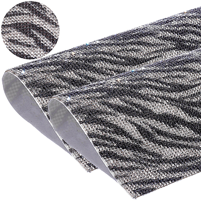 2шт. самоклеящиеся наклейки на автомобиль со стразами, прямоугольные