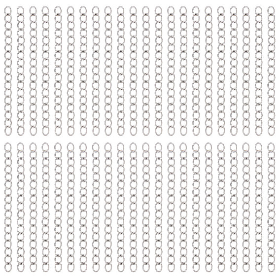 240Pcs 304 Stainless Steel Chain Extender, Soldered