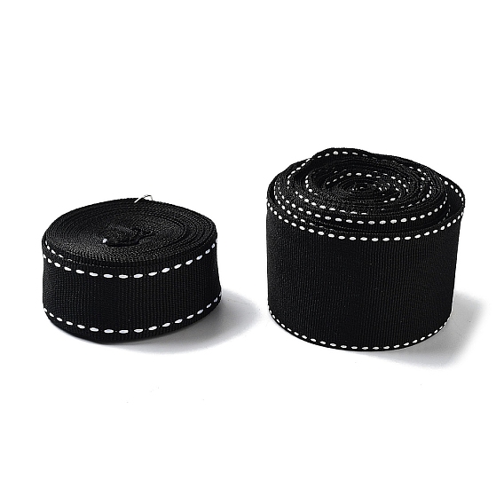 4.5 Yards Polyester Stitched Edge Ribbon, for Gift Packaging