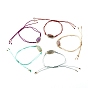 Natural Stone Oval  Link Bracelet, Adjustable Bracelet for Her