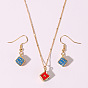 Fun and Stylish Dice Jewelry Set - Earrings & Necklace for Women