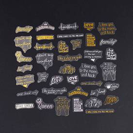 Waterproof Plastic Laser Adhesive Stickers, DIY Scrapbook Decorative Material Stickers, Mixed Color