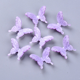 Cabujones de acetato de celulosa (resina), mariposa